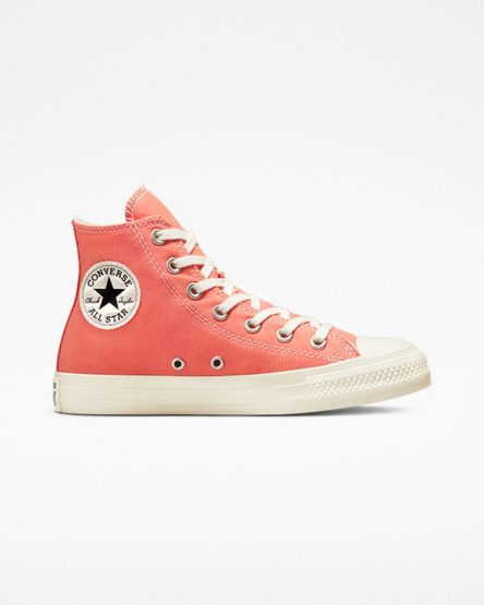 Tenis Converse Chuck Taylor All Star Floral Embroidery Cano Alto Feminino Laranja Pretas | PT M05T071